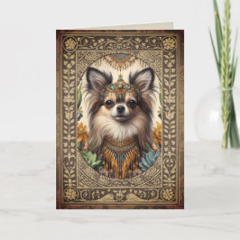 Anpassade Framed Birthday Card Chihuahua Kort