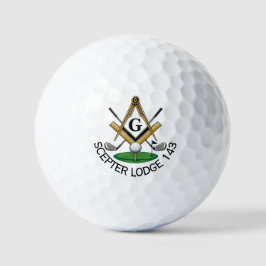 Anpassade frimurar-golfbollar