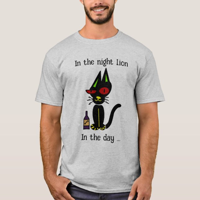 anpassade full cat manar t shirt (Framsida)