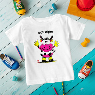 Anpassade Funny Cow Kids T-Shirt
