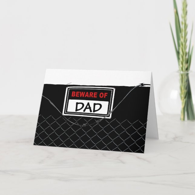 Anpassade Funny Cute Unik Fars dag Kort (Framsida)