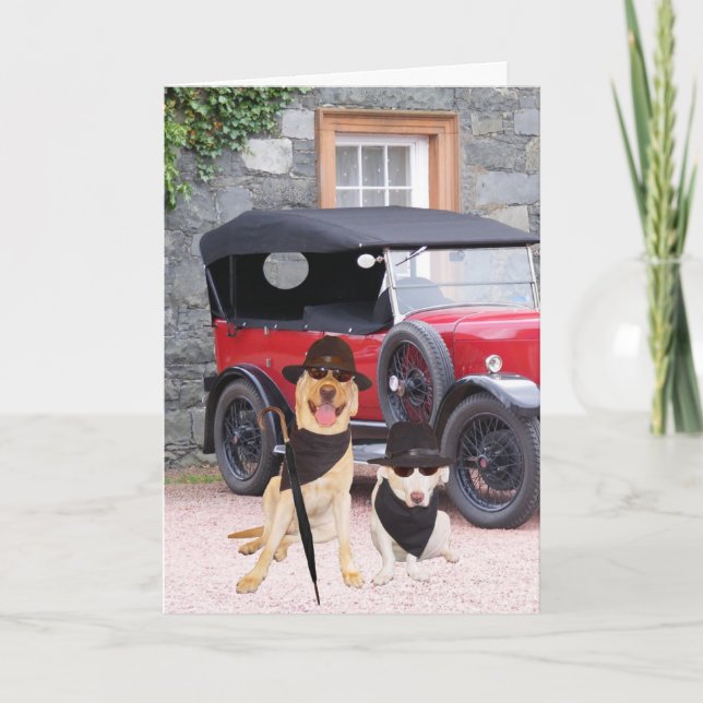 Anpassade Funny Dogs Classic Kort (Framsida)