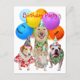 Anpassade Funny Dogs Kids Party Investigation Inbjudningar