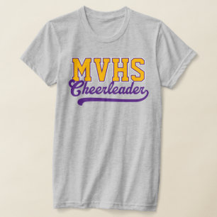 Anpassade fyrbokstavsinitiater för high school-che t shirt