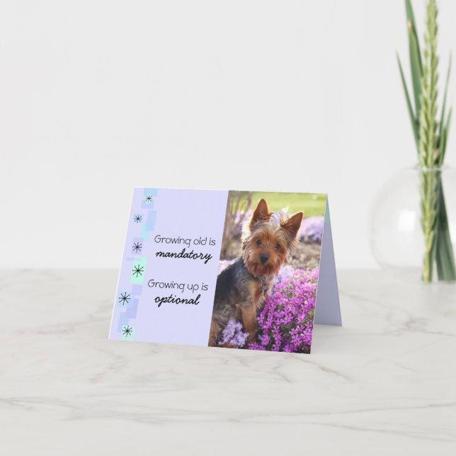 Anpassade Gammalt födelsedagskort Kort (Framsida)