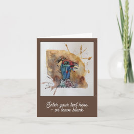 Anpassade Gawping Guineafowl Hälsning Card Kort