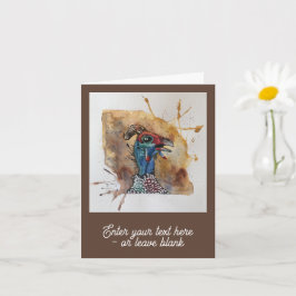 Anpassade Gawping Guineafowl Hälsning Card Kort