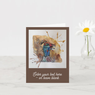 Anpassade Gawping Guineafowl Hälsning Card Kort