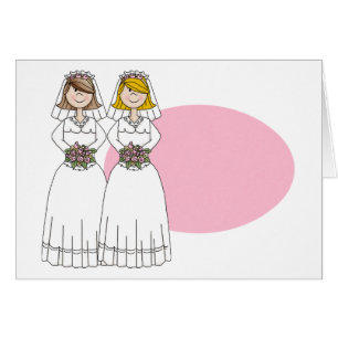 Anpassade Gay Thned Bröllopskort, Stickers, T Hälsningskort