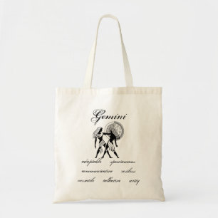 Anpassade Gemini-egenskaper av grekisk-stil Zodiac Tygkasse