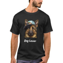 Anpassade German Shepherd Hund T-Shirt
