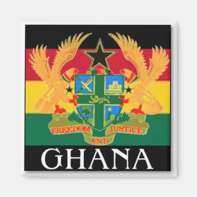 Anpassade Ghana-tillbehör Magnet (Framsidan)