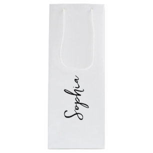 Anpassade Gift Bags med Elegant Script-teckensnitt