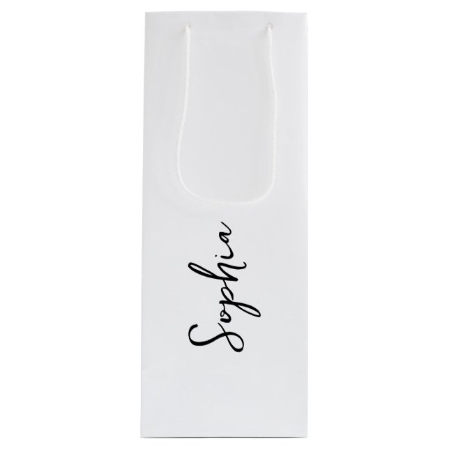 Anpassade Gift Bags med Elegant Script-teckensnitt (Framsidan)