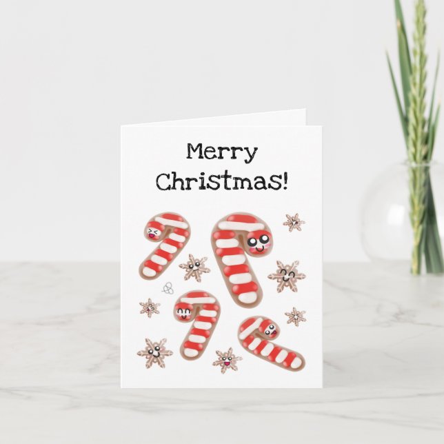 Anpassade Ginger Bread - God jul-kort Kort (Framsida)