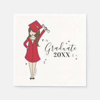 Anpassade Girl Avatar | High School Studenten Pappersservett