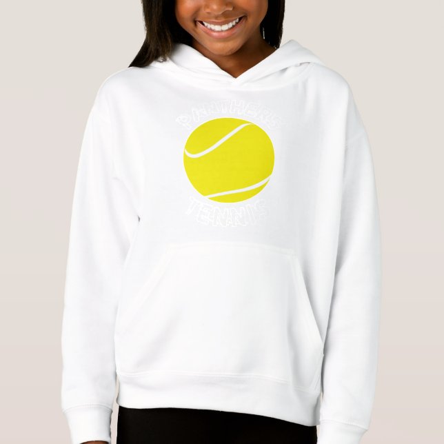 Anpassade Girls Tennis Player Anpassningsbar Team  Tee Shirt (Framsida)