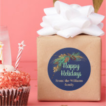 Anpassade Glad helg från:...Sticker