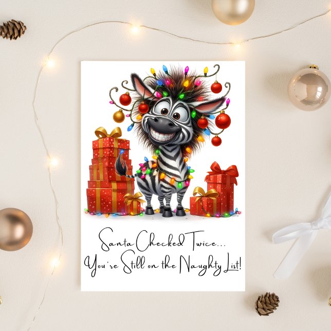 Anpassade glada julen roliga citat för vänner  helgkort (funny sayings merry christmas card)