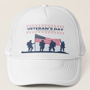 Anpassade glada veteransdag! Tack-kort 2025 Keps