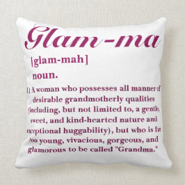 ANPASSADE Glamoral Grandma ’Glam-morsa’ Kudde