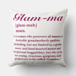 ANPASSADE Glamoral Grandma ’Glam-morsa’ Kudde
