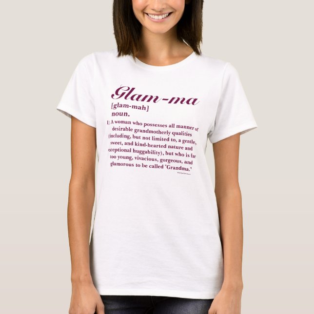 ANPASSADE Glamoral Grandma ’Glam-morsa’ Tee (Framsida)
