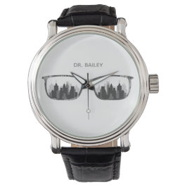 Anpassade Glass och Cityscape Watch Armbandsur