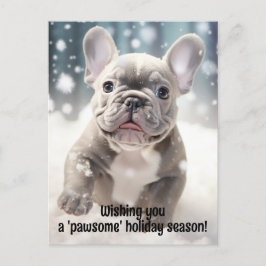 Anpassade Glatt 🐶 Frenchie Wonderland Vykort