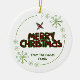 Anpassade God jul Julgransprydnad Keramik