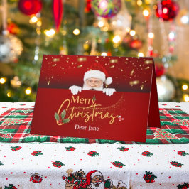 Anpassade God jul Jultomten är mappat Helgkort