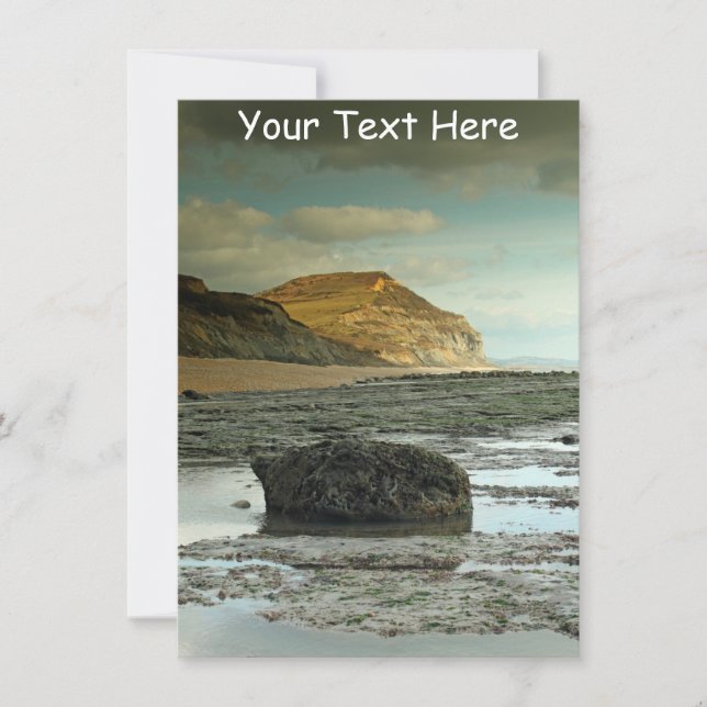 Anpassade Golden Cap, Dorset Card (Framsida)