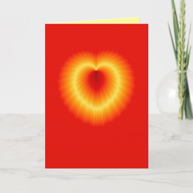 Anpassade Golden Heart-hälsningskort Helgkort (Framsida)