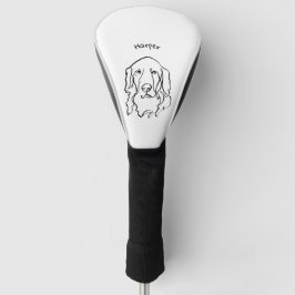 Anpassade Golden Retriever Line Art
