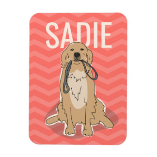 Anpassade Golden Retriever Magnet