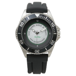 Anpassade golfbollar herr sport golfspelare svart  armbandsur