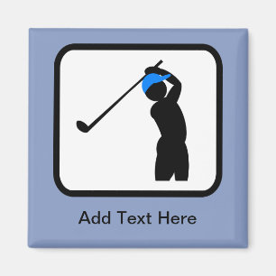 Anpassade Golfer Logotyp Magnet