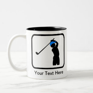 Anpassade Golfer Logotyp Två-Tonad Mugg
