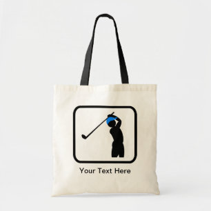 Anpassade Golfer Logotyp Tygkasse