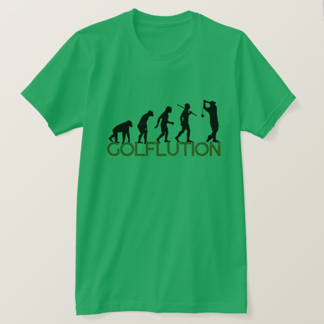 Anpassade GOLFLUTION, LUNT Golf Evolution T Shirt (Design framsida)
