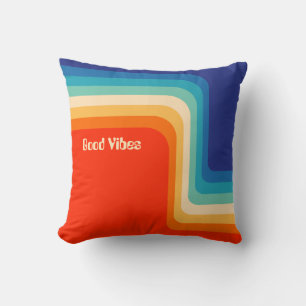 Anpassade Good Vibes 70s Ombre Kudde