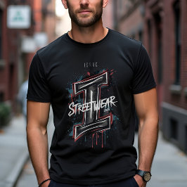 Anpassade Graffiti "I" Urban Street Stil T Shirt