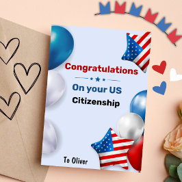 Anpassade Grattisar för ditt amerikanska medborgar Kort