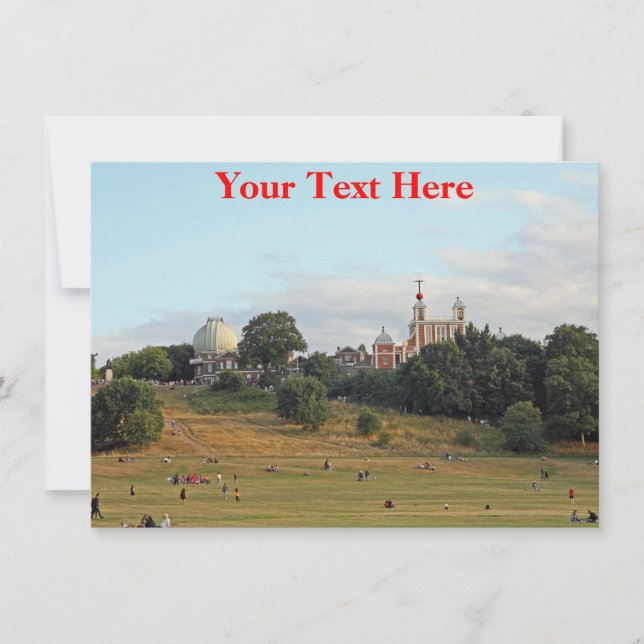 Anpassade Greenwich Park, London Card (Framsida)