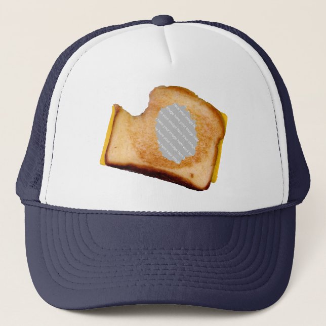 Anpassade Grilled Cheese Sandwich Truckerkeps (Framsida)