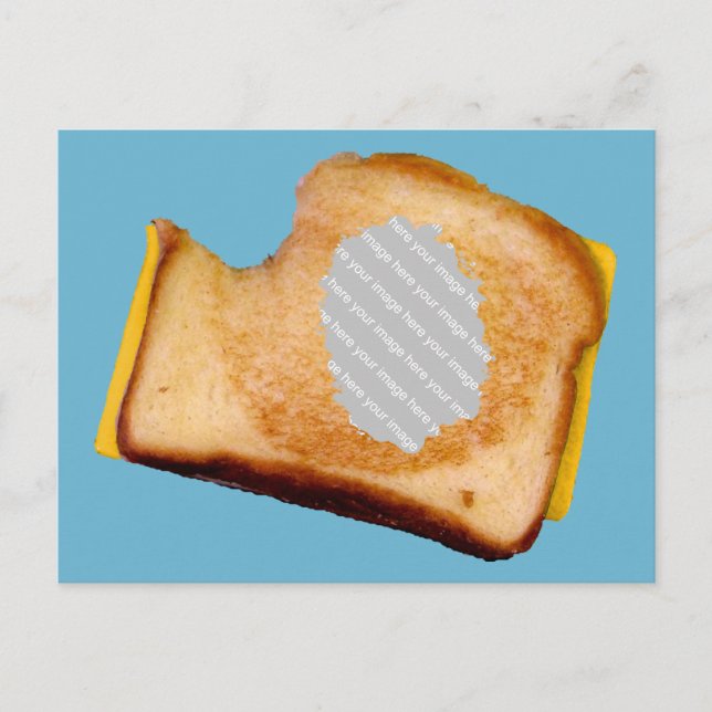 Anpassade Grilled Cheese Sandwich Vykort (Framsida)