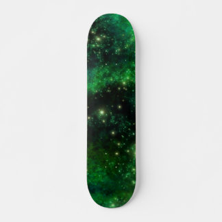 Anpassade Grönt Galaxy Skateboard