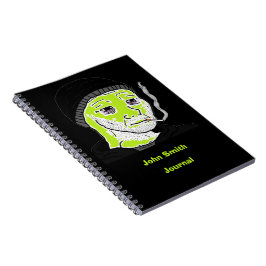 Anpassade Grönt Martian Doomer Spiral Bound Anteckningsbok