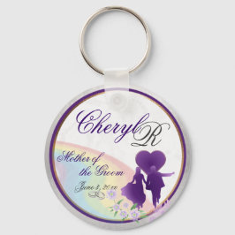 Anpassade Grooms Mor KeepsakKeychain Nyckelring