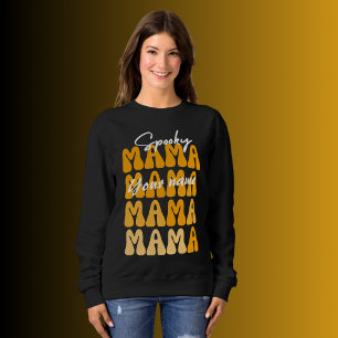 Anpassade Groovy Halloween Mamma lustig halloween T Shirt